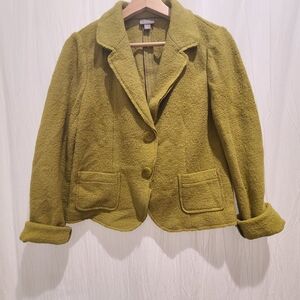 J. Jill Moss Green Textured Blazer